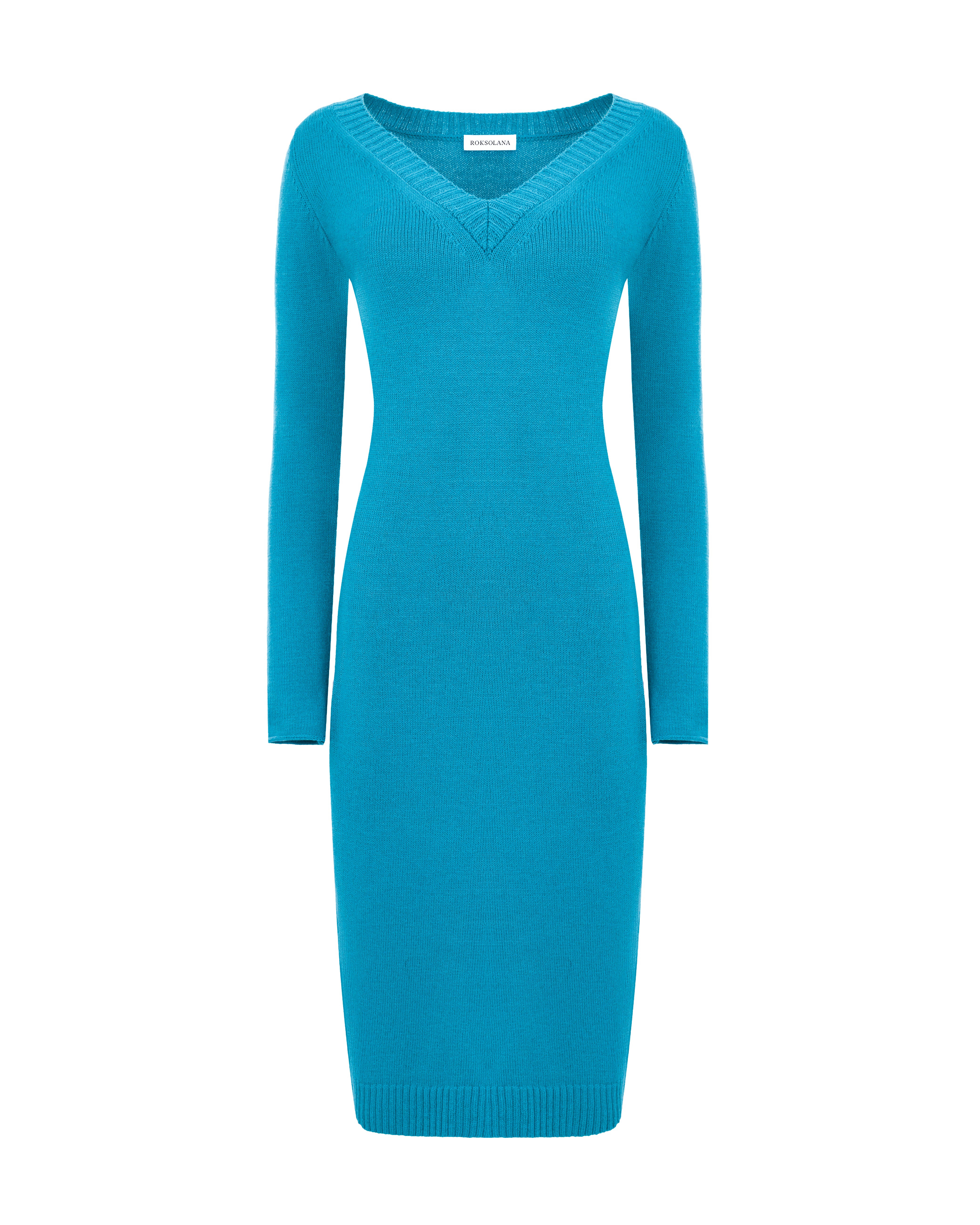 merino wool blend knit dress zaveiop Women's Merino Wool Blend Sweater Dress Fashion 2025 Fall Winter Sexy Collar Fur Dress Long Sleeve Ribbed Knit Dress (Dark Green, M)