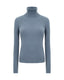 Blue Merino Wool Turtleneck