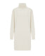Ivory Merino Wool Turtleneck Dress