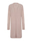 Beige Kid Mohair and Merino Wool Blend Longline Cardigan
