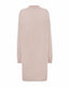 Beige Kid Mohair and Merino Wool Blend Longline Cardigan, back view
