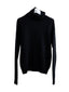 Black Merino Wool and Baby Alpaca Turtleneck Jumper