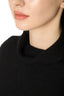 Black Merino Wool and Baby Alpaca Turtleneck Jumper image 4
