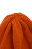 Bright Orange Cashmere-Silk Knit Hat, detail view 