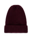 Burgundy Ribbed Merino Wool-Blend Hat
