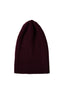 Burgundy Ribbed Merino Wool-Blend Hat, full length