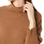 Camel Merino Angora Turtleneck Jumper, detailed view