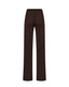 Dark brown merino trousers, back view