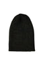 Dark Moss Ribbed Merino Wool Hat, full length