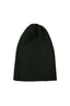Dark Olive Merino Wool Blend Hat, full length