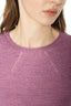 Dusty Pink Merino Wool Jumper, detailed view