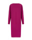 Fuchsia Merino Wool  Knit Dress, back view 
