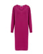 Fuchsia Merino Wool Knit Dress 
