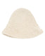 Ivory Hand-Crocheted Merino Bucket Hat, flat view