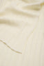Ivory Ribbed Wool-Blend Long Scarf , detail view