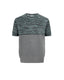 Gray and blue Merino  striped T-shirt