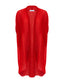 Red wool cardigan by Roksolana