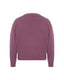 Pink Merino Wool V-Neck Cardigan, back view
