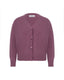 Pink Merino Wool V-Neck Cardigan
