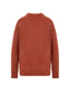 Rust Red Baby Camel Wool-Blend Men's Jumper