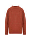 Rust Red Baby Camel Wool-Blend Men's Jumper