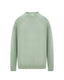 Sage Green Merino Angora Cashmere Blend Crew Neck Jumper