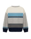 Striped Merino Blend Oversized Jumper, back view