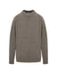 Taupe sweater on a white background
