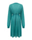 Turquoise Kid Mohair Blend Belted Cardigan, back view 