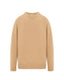 Beige merino wool crew neck jumper by Roksolana