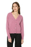 Pink Merino Wool V-Neck Cardigan image 1