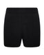 Black merino wool-blend knitted shorts with ribbed waistband by Roksolana.