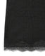 Detailed view of a Black tank top with lace trim on a white background.