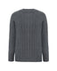 Dark Grey Cashmere Crew Neck Jumper