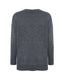 Gray jumper on a white background, back view