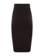 Black pencil skirt on a white background