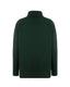 Dark green merino wool turtleneck jumper, back view by Roksolana.