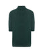 Back view of a short-sleeve turtleneck jumper crafted from 100% merino wool