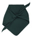 Styled green merino wool triangle scarf showing soft drape and fluid texture.