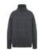 Grey Merino Wool-Blend Turtleneck