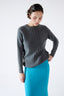 Dark Grey Cashmere Crew Neck Jumper