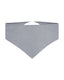 Light grey merino-angora triangle scarf by Roksolana, full view