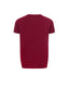 Red merino T-shirt, back view