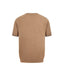 Beige merino T-shirt, back view