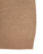 Close-up of a beige merino knitted t-shirt, bottom part