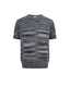 Grey melange merino t-shirt