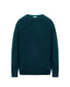 Forest Green merino jumper on a white background