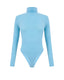 Sky blue merino turtleneck bodysuit 