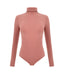 Warm brown merino long-sleeve bodysuit on a white background