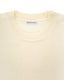 Close-up of an ivory merino T-shirt 